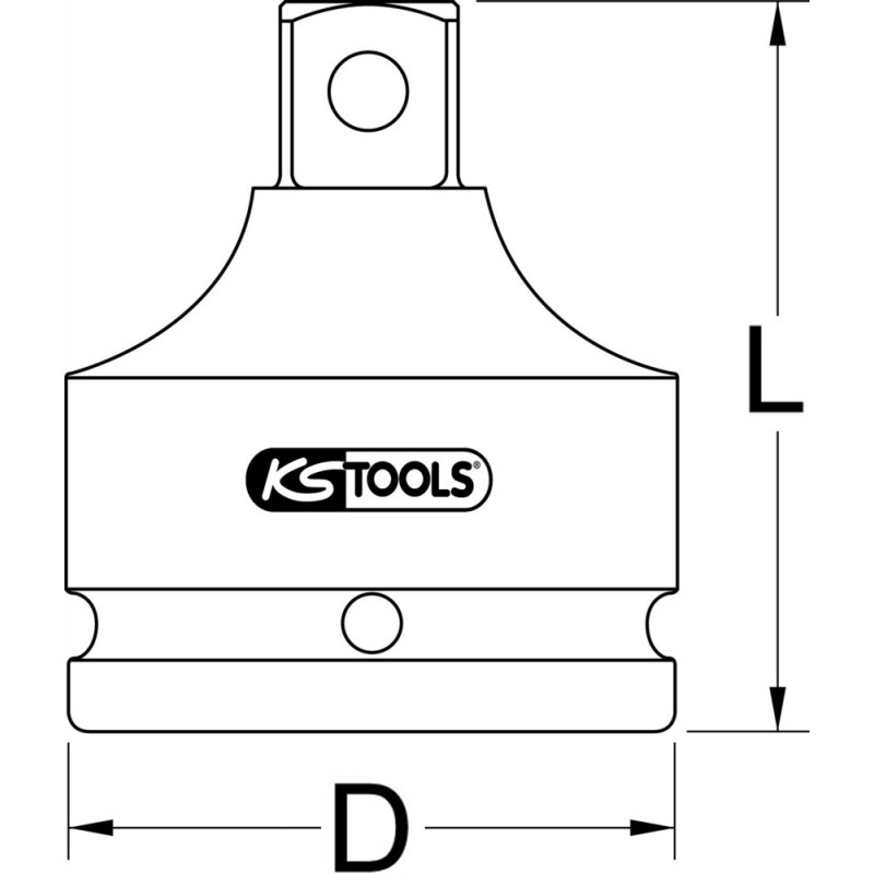 Douille tournevis à chocs 6 pans 1'', 17 mm KSTools | 450.0476