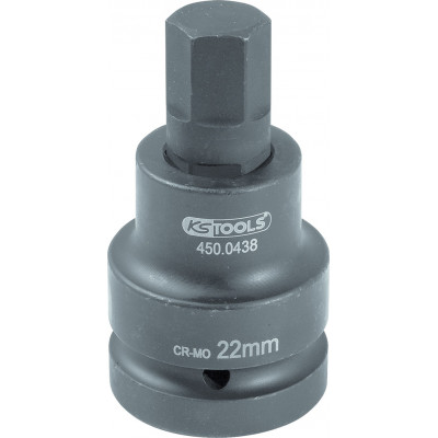 Douille tournevis à chocs 6 pans 1'', 30 mm KSTools | 450.0486