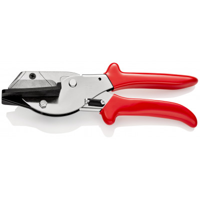 Pince coupante 215mm pour câbles plats - Corps acier chromé - Gainage PVC - KNIPEX | 94 15 215