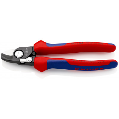 Coupe-câbles 165mm - Ø15mm/50mm² Cu/Al - Gainage bi-matière - Avec ressort - KNIPEX | 95 22 165