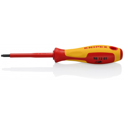 Tournevis emprunte carrée R1 isolé 1000V - KNIPEX | 98 12 01