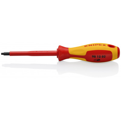 Tournevis emprunte carrée R2 isolé 1000V - KNIPEX | 98 12 02
