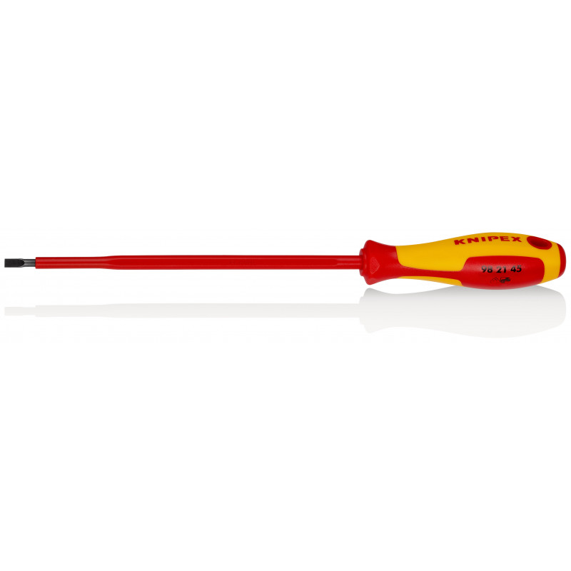 Tournevis plat - 4,5mm - Isolé 1000V - Longueur lame 180mm - KNIPEX | 98 21 45
