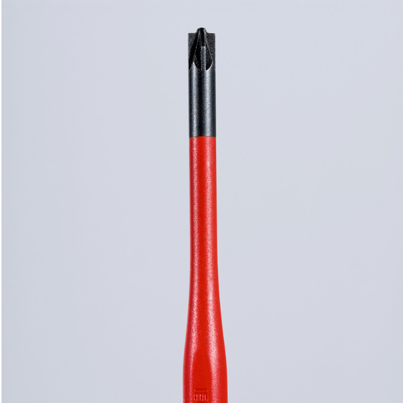 Tournevis Slim PlusMinus cruciforme - PZ/S 1 - Isolé 1000V - Longueur lame 80mm - KNIPEX | 98 25 01 SLS