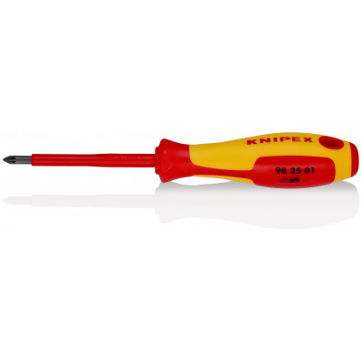 Tournevis cruciforme Pozidriv® - PZ1 - Isolé 1000V - Longueur lame 80mm - KNIPEX | 98 25 01