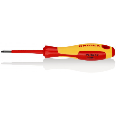 Tournevis Torx® - TX10 - Isolé 1000V - Longueur lame 60mm - KNIPEX | 98 26 10