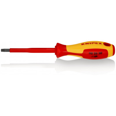 Tournevis Torx® - TX30 - Isolé 1000V - Longueur lame 100mm - KNIPEX | 98 26 30