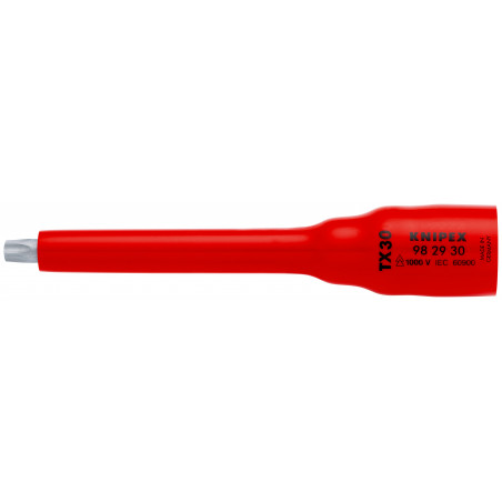 Douille 3/8" Torx® TX30 - 123 mm - Carré femelle 3/8" - Isolée 1000V - KNIPEX | 98 29 30