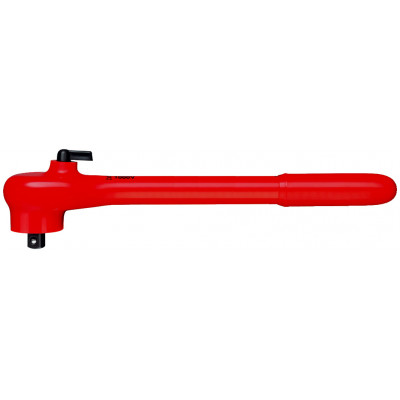 Clé à cliquet réversible 265mm - Carré mâle 1/2" - Gainage surmoulé isolé 1000V - KNIPEX | 98 41