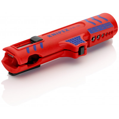 Outil à dégainer universel câbles Ø8à13mm avec couteau - 125mm - Sur carte - KNIPEX | 16 85 125 SB