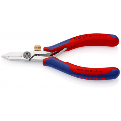 Pince à dénuder 0,031mm² - 140mm - Bi-matière - Tête polie - KNIPEX | 11 82 130