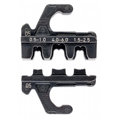 Matrice pour pince à sertir MultiCrimp® - Pour cosses à fût ouvert 0,5 à 6mm² - KNIPEX | 97 39 05