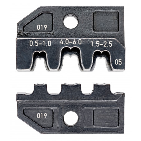 Matrices pour 97 43 200 - Sertissage cosses non isolées à fût ouvert 0,5 à 6mm² - KNIPEX | 97 49 05