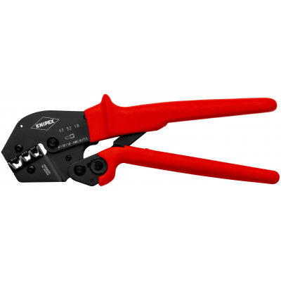 Pince à sertir - Gainage PVC - Pour embouts doubles 2X6/10/16mm² - KNIPEX | 97 52 18
