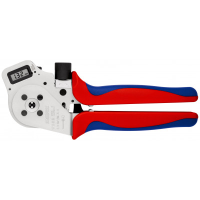 Pince à sertir 4 points - Pour contacts tournés - Ecran numérique - Positionneur - KNIPEX | 97 52 65 DG