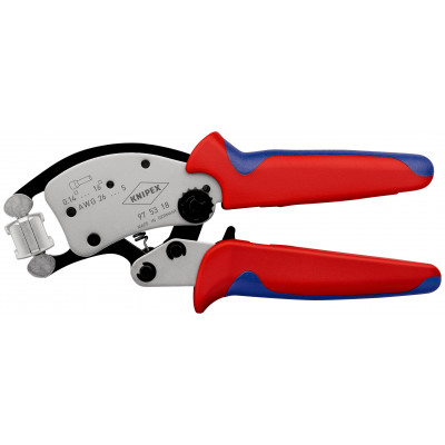 Pince à sertir automatique embouts de câble tête rotative 0,08 -16mm² - KNIPEX | 97 53 18