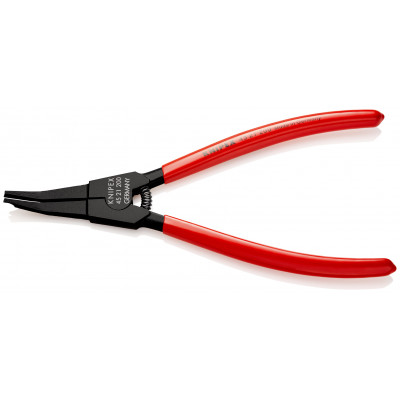 Pince montage de rondelles ressort et circlips sans trou - 200mm 30° Gaines PVC - KNIPEX | 45 21 200
