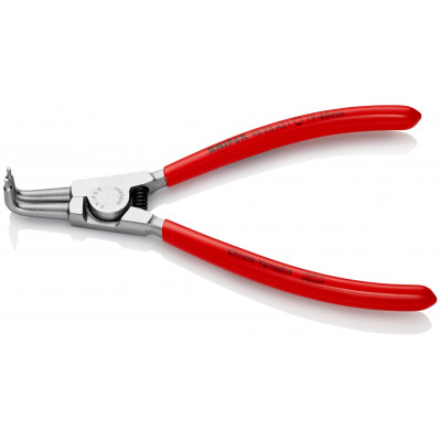 Pince pour circlips extérieurs coudée à 90° de 19 à 60mm - Gainage PVC - Chromée - KNIPEX | 46 23 A21