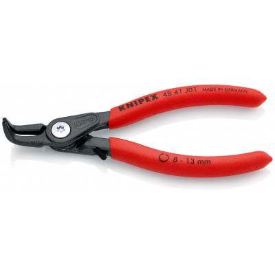 Pince circlips intérieurs coudée à 90° réglable de 8 à 13mm - 130mm - Gaine PVC - KNIPEX | 48 41 J01