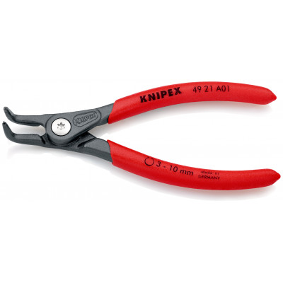 Pince pour circlips extérieurs coudée à 90° de 3 à 10mm - Gainage PVC - KNIPEX | 49 21 A01