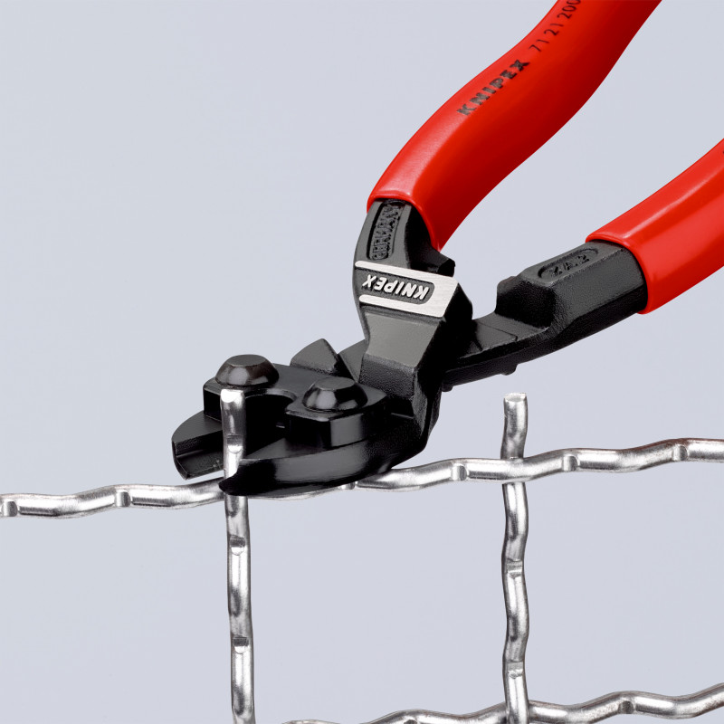Coupe boulons compact CoBolt® 200mm coudé - Gainage PVC - KNIPEX | 71 21 200