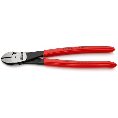 Pince coupante de côté démultipliée 250mm - Gainage PVC - KNIPEX | 74 01 250
