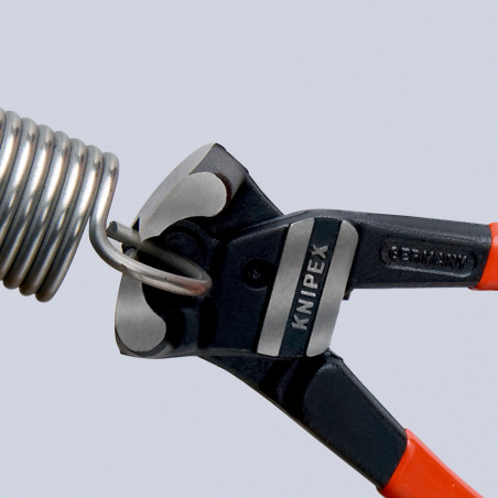 Pince coupante de devant démultipliée 200mm - Gainage PVC - 64HRC - KNIPEX | 61 01 200