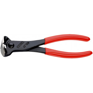 Pince coupante de devant démultipliée à tête large 180mm - Gainage PVC -61 HRC - KNIPEX | 68 01 180