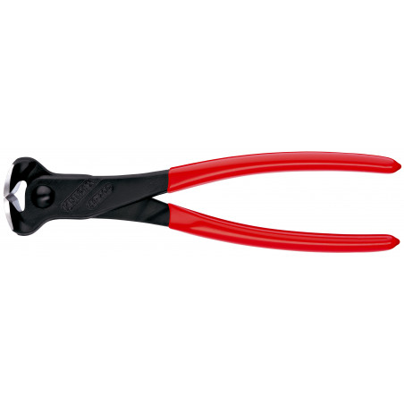 Pince coupante de devant démultipliée à tête large 200mm - Gainage PVC -61 HRC - KNIPEX | 68 01 200