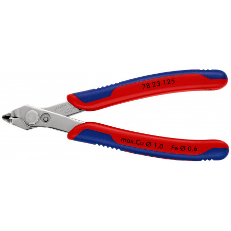 Pince coupante électronique Super Knips® 125mm coudée à 60° - Gainage bimatière - KNIPEX | 78 23 125