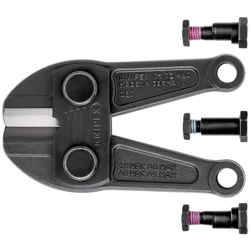 Tête de rechange pour coupe-boulon 71 72 460 - 1 paire de mâchoires - KNIPEX | 71 79 460