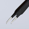 Brucelle de précision 120mm coudée 45° - ESD - Acier inoxydable antimagnétique - KNIPEX | 92 08 78 ESD