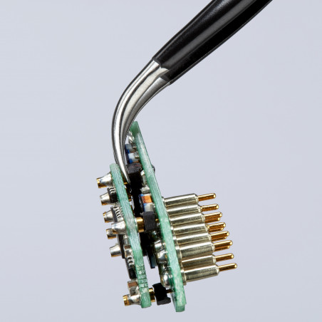 Brucelle de précision 120mm coudée 45° - ESD - Ultrafine - Acier inoxydable - KNIPEX | 92 38 75 ESD