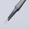 Brucelle de précision 135mm droite ESD Ultrafine Acier inoxydable antimagnétique - KNIPEX | 92 28 72 ESD