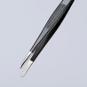 Brucelle de précision 145mm droite ESD Pointes rondes Acier Inox antimagnétique - KNIPEX | 92 78 77 ESD