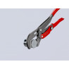 Clé serre-tubes en "S" 330mm - Gainée PVC - Réglage par bouton - Capacité 42mm - KNIPEX | 83 61 010