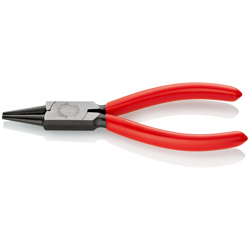 Pince à becs courts et ronds - 140mm - Gainage PVC - Tête polie - KNIPEX | 22 01 140
