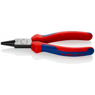 Pince à becs courts et ronds - 160mm - Gainage bi-matière - Tête polie - KNIPEX | 22 02 160