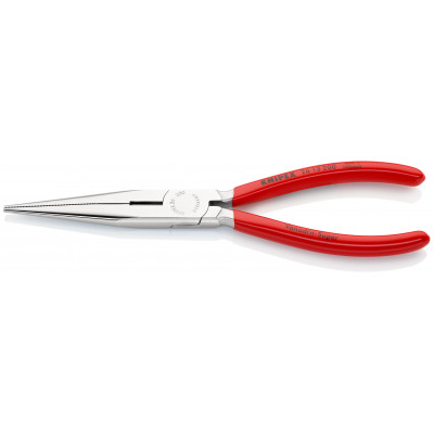 Pince à becs demi-ronds 200mm avec tranchant - Gainage PVC - Chromée - KNIPEX | 26 13 200