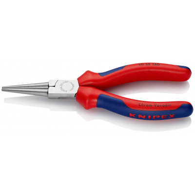 Pince à becs longs ronds 160mm - Gainage bi-matière - Chromée - KNIPEX | 30 35 160