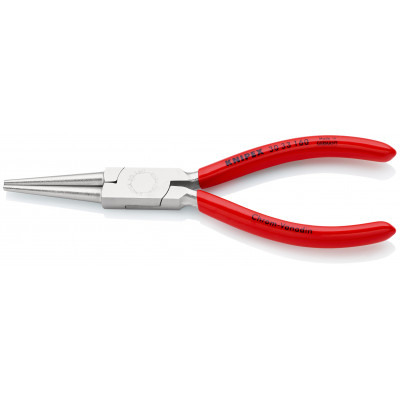 Pince à becs longs ronds 160mm - Gainage PVC - Chromée - KNIPEX | 30 33 160