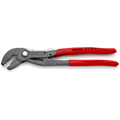 Pince à colliers autoserrants à cran d'arrêt 250mm - Gainage PVC antidérapant - KNIPEX | 85 51 250 AF