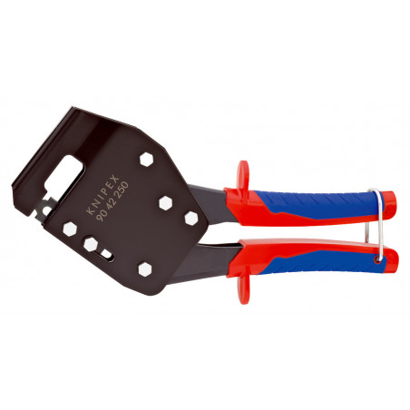 Pince à sertir les profilés métalliques à une main avec ressort - 250mm - KNIPEX | 90 42 250