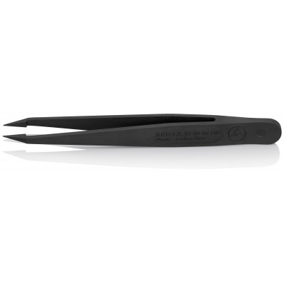 Pince brucelle en plastique 115mm ESD - KNIPEX | 92 09 02 ESD