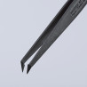 Pince brucelle en plastique 115mm ESD extrémités coudées - KNIPEX | 92 09 03 ESD