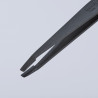 Pince brucelle en plastique 115mm ESD rectangulaire - KNIPEX | 92 09 04 ESD