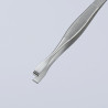 Pince brucelle inox de positionnement 143mm pointes à 90° - KNIPEX | 92 01 07