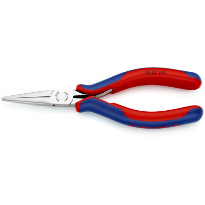 Pince de préhension - Becs demi-ronds lisses - 145mm - Bi-matière - Polie miroir - KNIPEX | 35 62 145