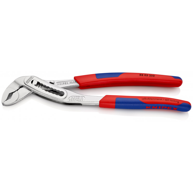 Pince multiprise Alligator® 250mm - Gainage bi-matière - Chromée - KNIPEX | 88 05 250