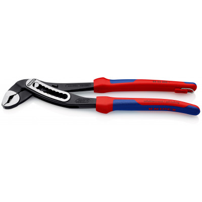 Pince multiprise Alligator® 300mm Gaine bi-matière Œillet antichute - Sur carte - KNIPEX | 88 02 300 T BK